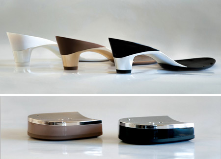 Spody i obcasy metalizowane światłem UV